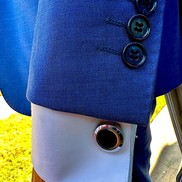 Timeless Moss Cuff Links- Black - Picture 2 of 9